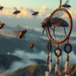 Immagine di un sognante sogno in natura con insetti