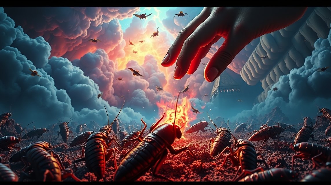 Sognare di schiacciare scarafaggi come simbolo di vittoria e liberazione.