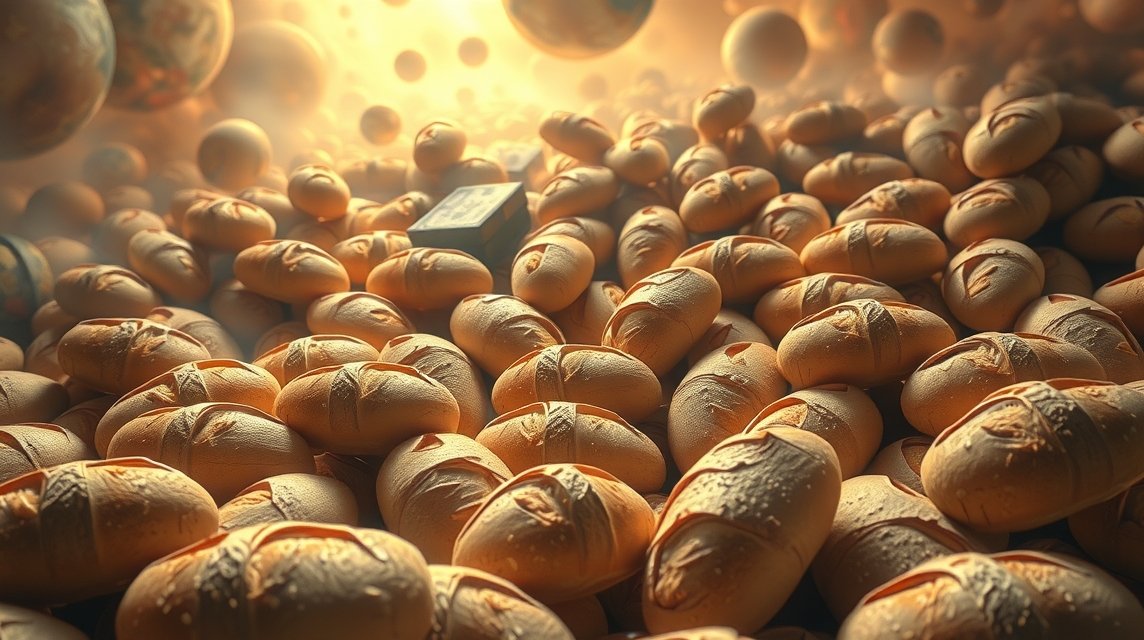 Tante pagnotte di pane simboleggiano abbondanza e prosperità.