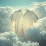 Camicia bianca tra le nuvole, simbolo di ordine e purezza