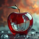 Mela di vetro rotta simbolizza dolore e fragilità nei sogni.