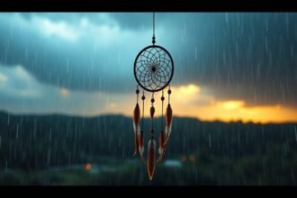 Sogni di pioggia e purificazione con un acchiappasogni