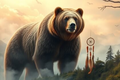 Immagine di un orso bruno che simboleggia forza e istinto