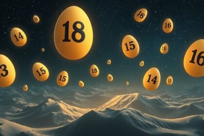 Uova con numeri che rappresentano significati onirici.