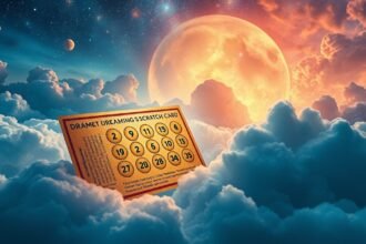 Gratta e vinci tra nuvole e stelle, simbolo di sogni e fortuna