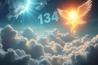 Numeri angelici e simbolismo spirituale tra le nuvole.