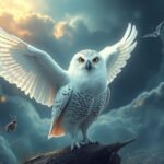 Gufo bianco che simboleggia saggezza e intuizione nei sogni