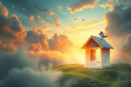 Rondine su casa simbolo di sogni e buone notizie