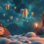 Immagine onirica di denti del giudizio che simboleggiano maturità e cambiamento