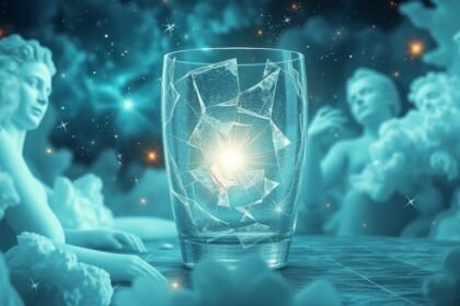 Vetro rotto simbolo di cambiamenti e fragilità nei sogni