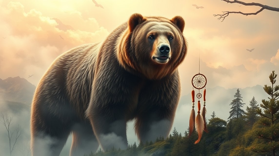 Immagine di un orso bruno che simboleggia forza e istinto