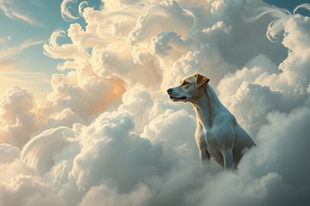 Cane nelle nuvole simbolo di affetto e fedeltà nei sogni