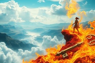 Sognare di camminare sul fuoco simboleggia il coraggio e la resilienza.