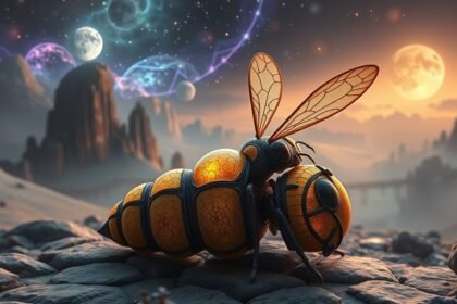 Vespe in un contesto onirico, simbolo di conflitti interiori