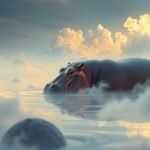 Ippopotamo che simboleggia calma e forza nei sogni