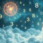 Numeri dei sogni e simboli astrali in un cielo stellato