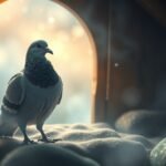 Piccione in casa, simbolo di pace e notizie importanti.