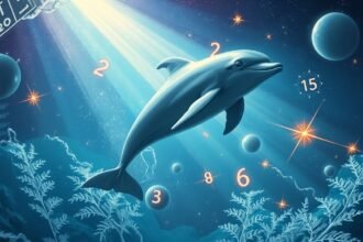 Delfino simbolo di intelligenza e numeri fortunati nei sogni.