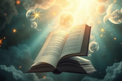 Libri aperti che esplorano il significato dei sogni e del maschile