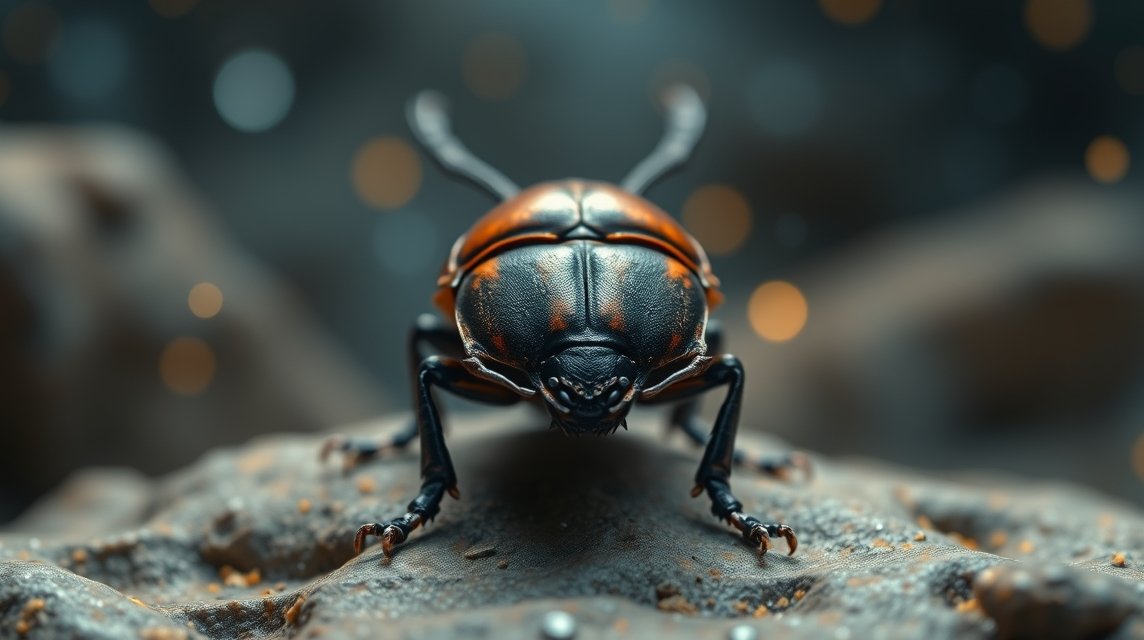 Scarafaggio simbolo di fastidi e preoccupazioni quotidiane