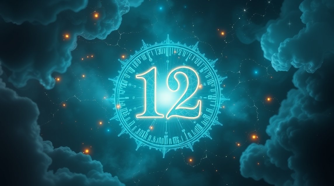 Numero 12 simbolo di equilibrio e perfezione nei sogni e numeri.