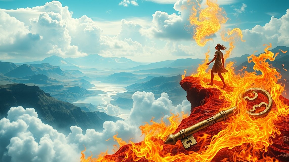 Sognare di camminare sul fuoco simboleggia il coraggio e la resilienza.